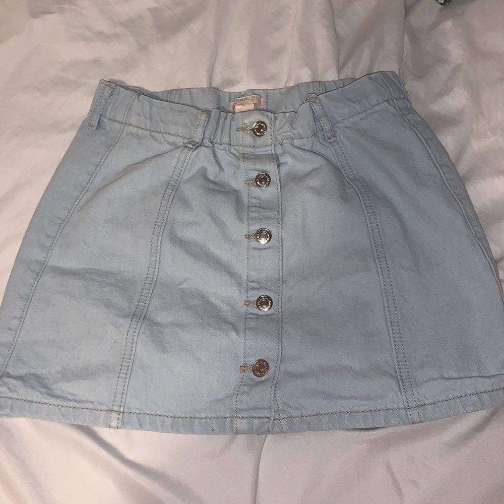forever 21 denim skirt